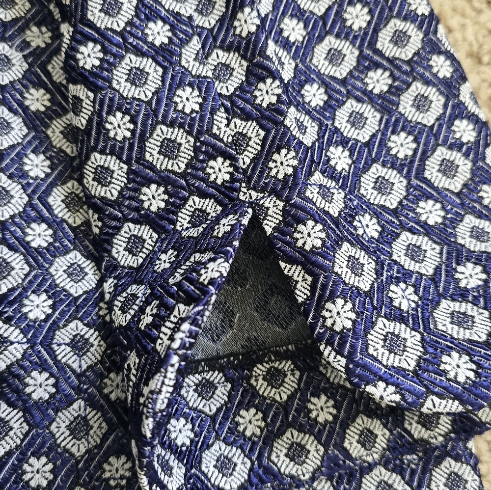 Rachel Rachel Roy Navy and White Brocade Pants - Picture 3 of 10